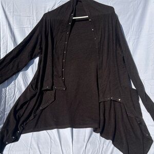 Brown studded cardigan